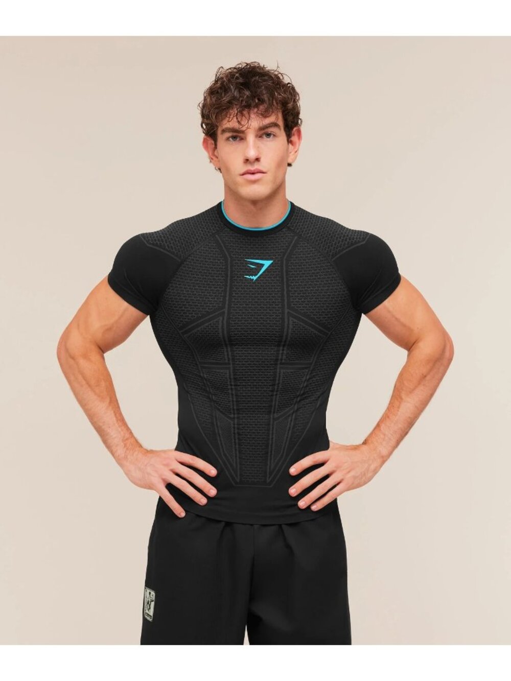Gymshark Onyx V1 2026 T-Shirt Black/Blue - Size M Medium Brandnew Onhand